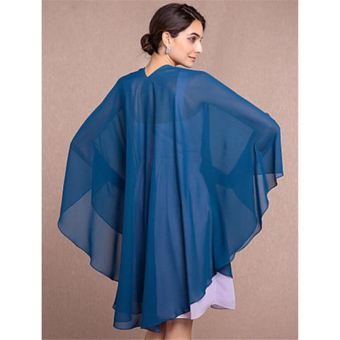 Spring And Summer Fashion Bridal Cloak Short Cardigan Chiffon Small Cape Wedding Accessories Ball Show