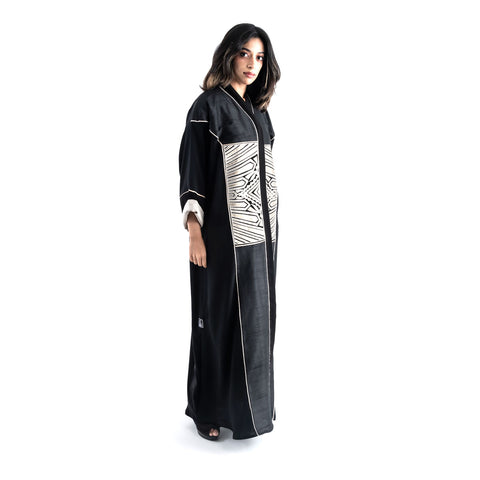 Luxury Matt Gold Applique Abaya