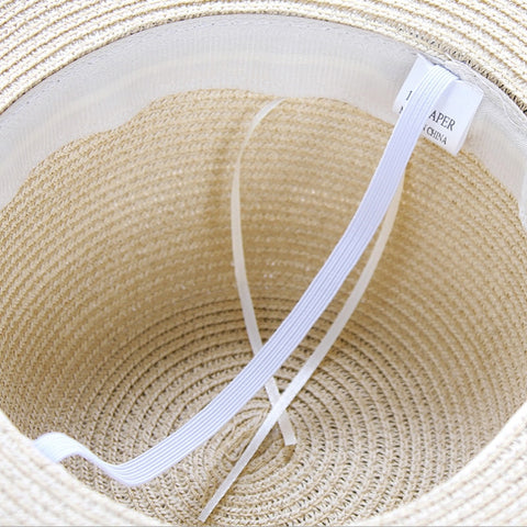 2022 New Simple Foldable Wide Brim Floppy Girls Straw Hat Sun Hat Beach Women Summer Hat UV Protect Travel Cap Lady Cap Female