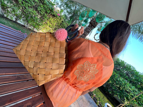 Tangerine Kimono Long