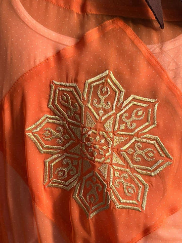 Tangerine Kimono Long
