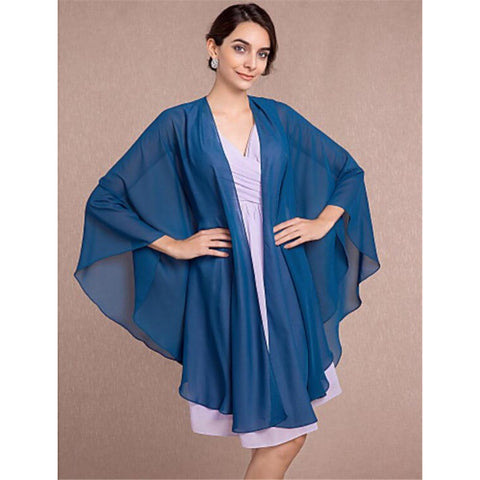 Spring And Summer Fashion Bridal Cloak Short Cardigan Chiffon Small Cape Wedding Accessories Ball Show