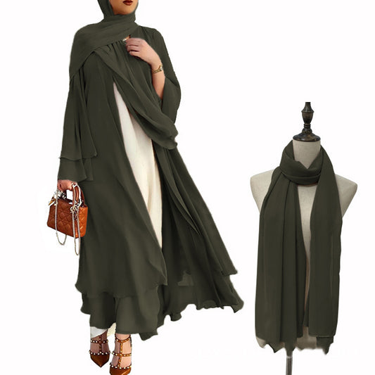 Latest Muslim Abaya Fashion Soft And Elegant Large